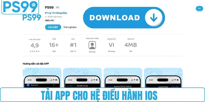 Các bước cơ bản khi tải ứng dụng cho iOS